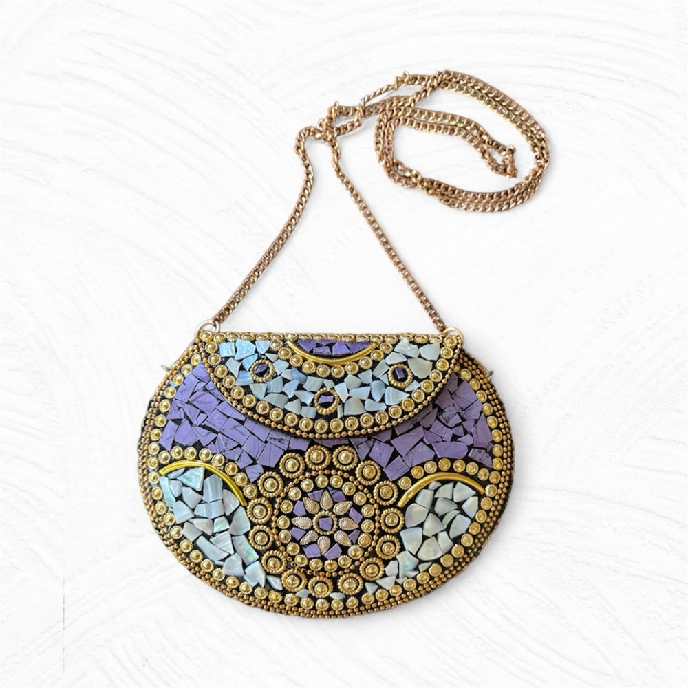 NEW elegant Ramla handmade bag with mosaic design